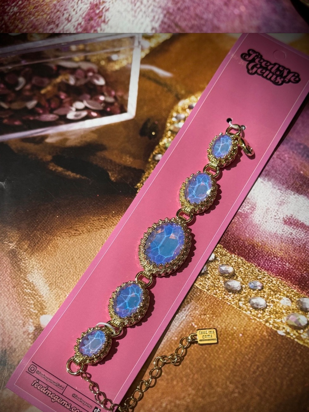 Feed Me Gems Purple Opal Princess Bracelet